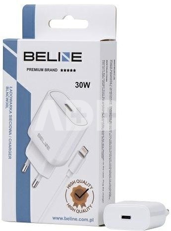 Beline Charger 30W USB-C + lightning cable, white