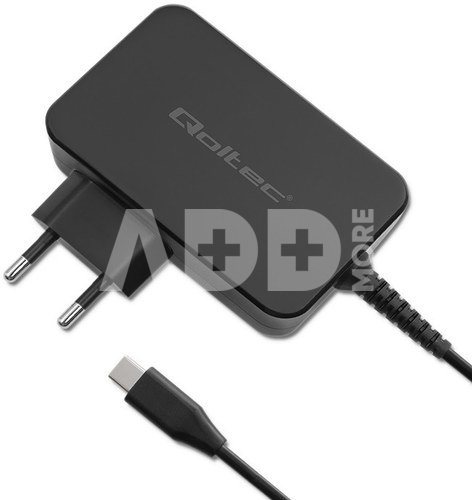 Qoltec GaN POWER PRO charger 1xUSB C, 100W, 5 20V