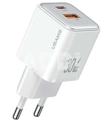 USAMS Charging USB-C+USB-A PD 3.0 30W Fast Charging