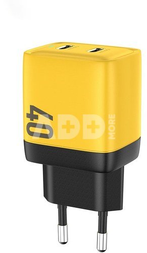 WEKOME Mains charger 2xUSB-C Super Fast Charger GaN