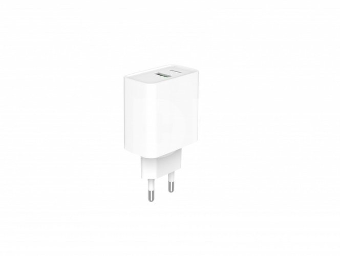 Gembird Power Delivery Charger USB-A USB-C 20W White