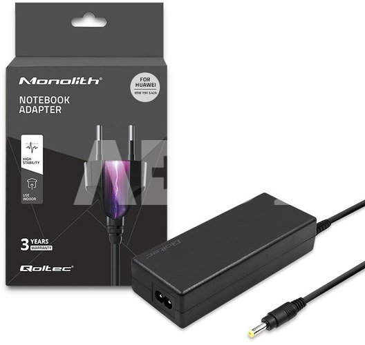 Qoltec Power adapter for Huawei 65W, 19V, 3.42A, 4.0x1.
