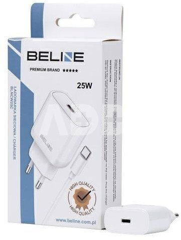 Beline Charger 25W USB-C + USB-C cable, white