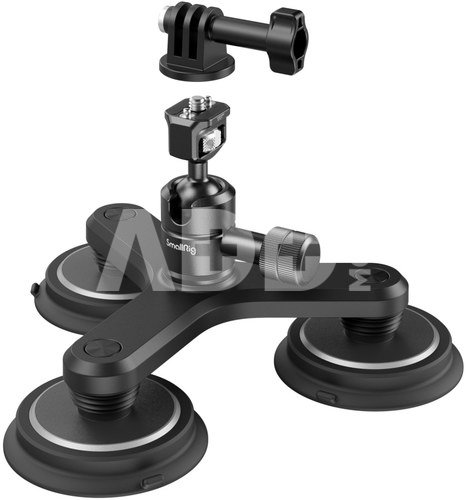 Triple Magnetic Suction Cup Mounting Support Kit for Action Cameras 4468