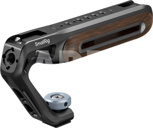 SmallRig 5250 Wooden Top Handle with Cold Shoe Mount