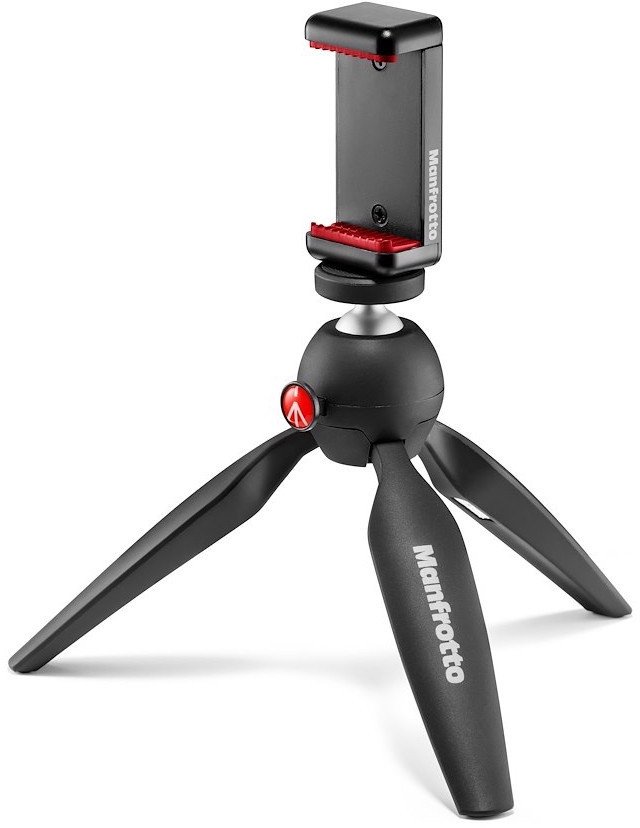 Manfrotto tripod + phone mount MKPIXICLMII-BK