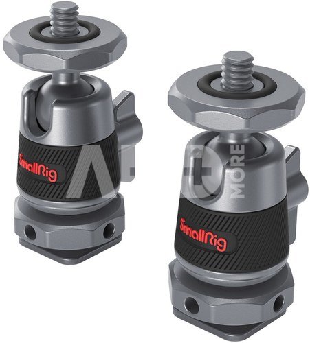 SMALLRIG 2948 BALLHEAD MINI WITH REMOVABLE COLD SHOE MOUNT 2PCS