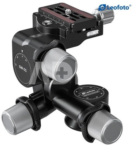 Leofoto GW-01 3-Way Geared Head with QR Plate