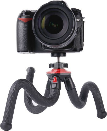 Fotopro UFO 2 Black/Red Tripod met Telefoon & GoPro Mount