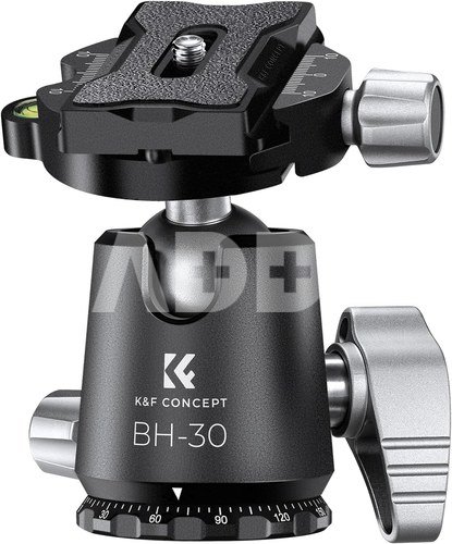 K&F Metal 30mm Tripod Ball Head, 265g CNC process