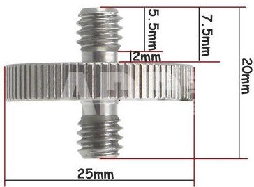 Caruba 1/4" 1/4" male adapter