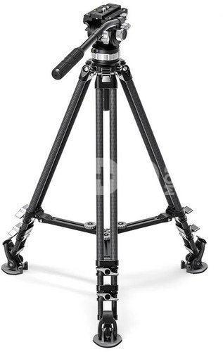 Leofoto LVC-253C+BV-15 Dual-Tube Video Tripod with Fluid Head Set