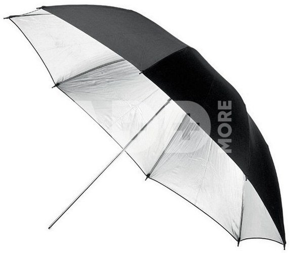 Fomei sidabrinės spalvos skėtis 85 cm