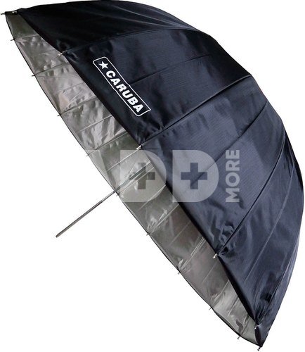 Caruba Deep Umbrella Zilver/Zwart 130 cm