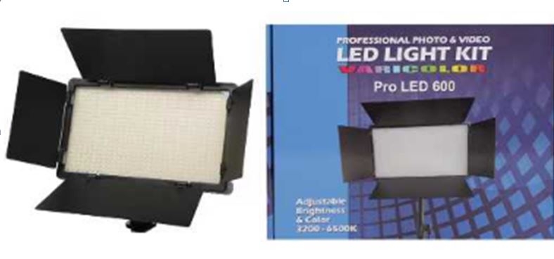 LED panelinė lempa su trikoju 600 pro KIT