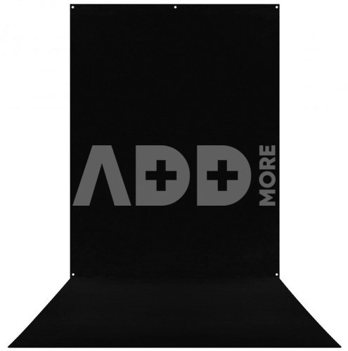 Westcott X Drop Wrinkle Resistant Backdrop Rich Black Sweep (5' x 12')