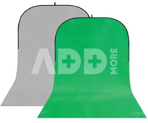 StudioKing Background Board BBT-03-10 Grey/Green 150x400 cm