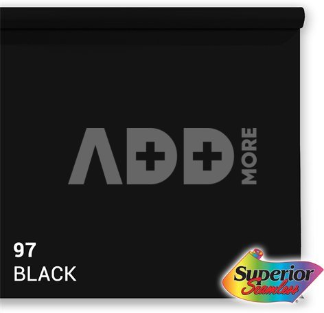 Superior Background Paper 97 Black 3.56 x 15m