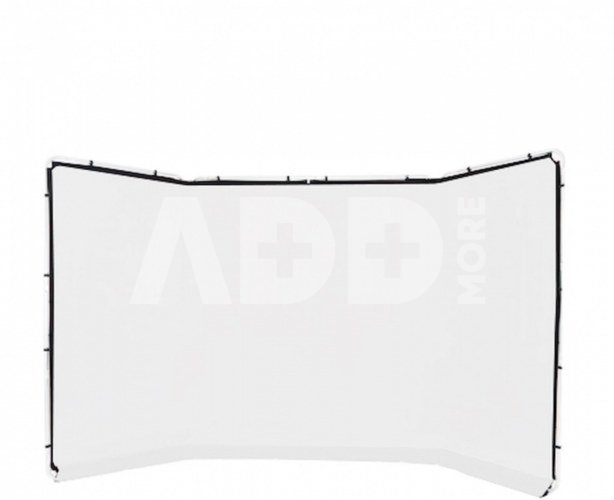 Panoramic Background Cover 4m White (frame not included)
