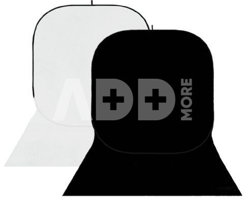 StudioKing Background Board BBT-01-20 White/Black 150x400 cm