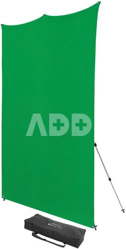 Westcott X Drop Pro Wrinkle Resistant Backdrop Kit Chroma Key Green Screen (8' x 8')