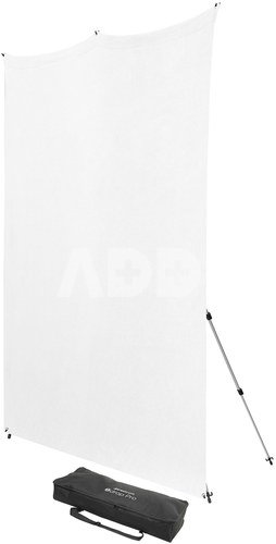 Westcott X Drop Pro Wrinkle Resistant Backdrop Kit High Key White (8' x 8')