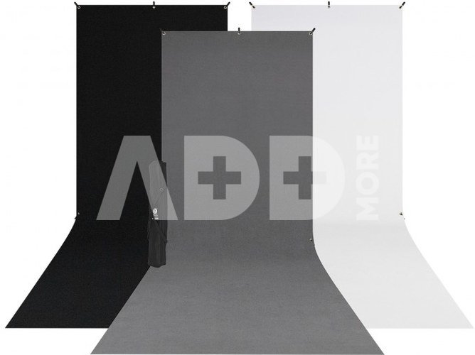 Westcott X Drop 3 Pack Sweep Backdrop Kit (5' x 12')