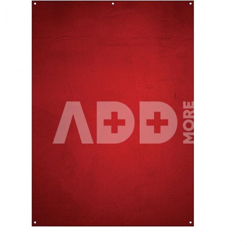 Westcott X Drop Fabric Backdrop Aged Red Wall (5' x 7')