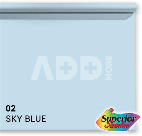 Superior Background Paper 02 Sky Blue 1.35 x 11m
