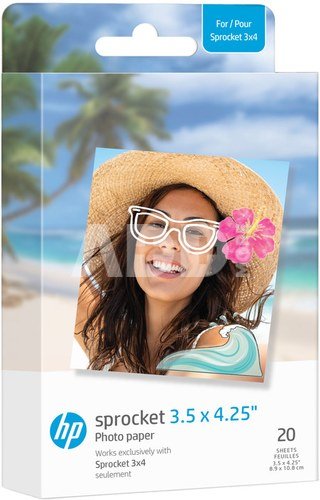 HP photo paper Sprocket Zink 8.9x10.8cm 20 sheets