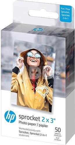 HP photo paper Sprocket Zink 5x7.6cm 50 sheets