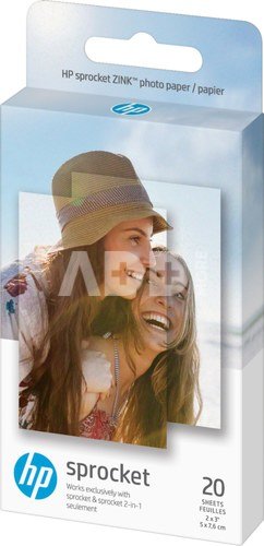 HP photo paper Sprocket Zink 5x7.6cm 20 sheets