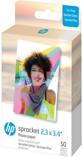 HP photo paper Sprocket Select Zink 5.8x8.6cm 50 sheets
