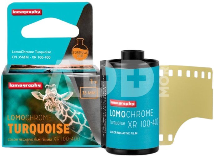 Lomography spalvota fotojuosta Turquoise 100-400/135/36 (C-41)