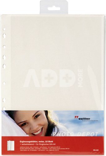 Walther Photo Papers 10 pages self-adhesive, white DS118