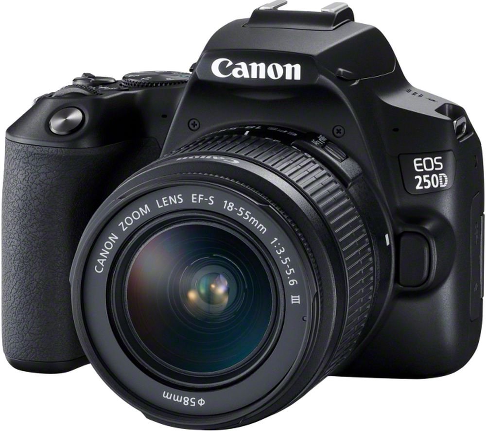 Fotoaparatas CANON EOS 250D + 18-55mm Kit, juodas