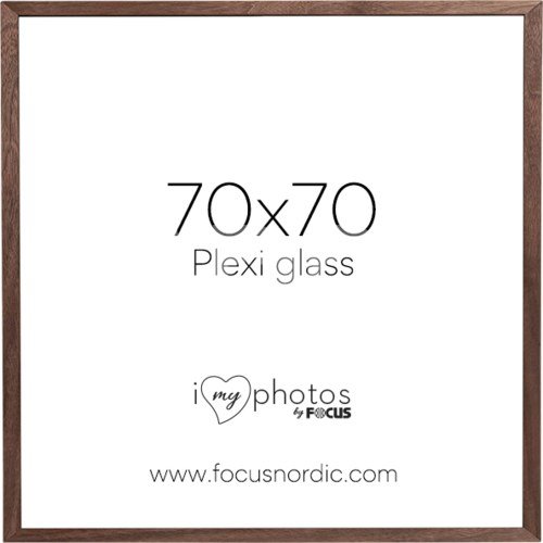 Focus Soul Walnut veneer 70X70 Plexi