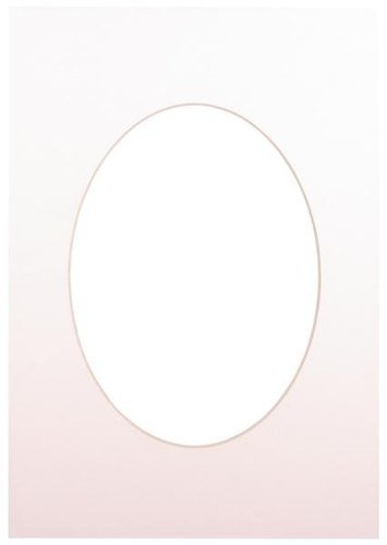 Passepartout 15x21, soft white oval