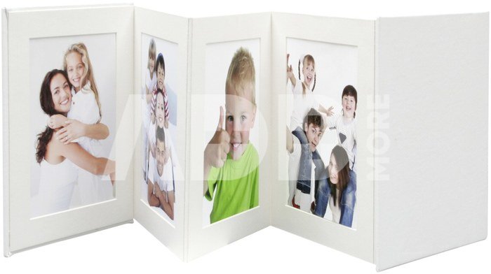 Deknudt Leporello white 8x10x15 8 photos A66DC1 8PH