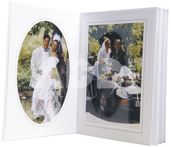 1x125 Daiber Passepartouts 13x18 white/grey line
