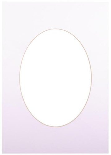 Passepartout 30x40, ultra white oval