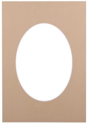 Passepartout 30x40, sandstone oval