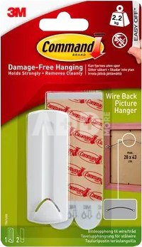 3M COMMAND PICTURE HANGER FOR WIRE-BACKED FRAMES