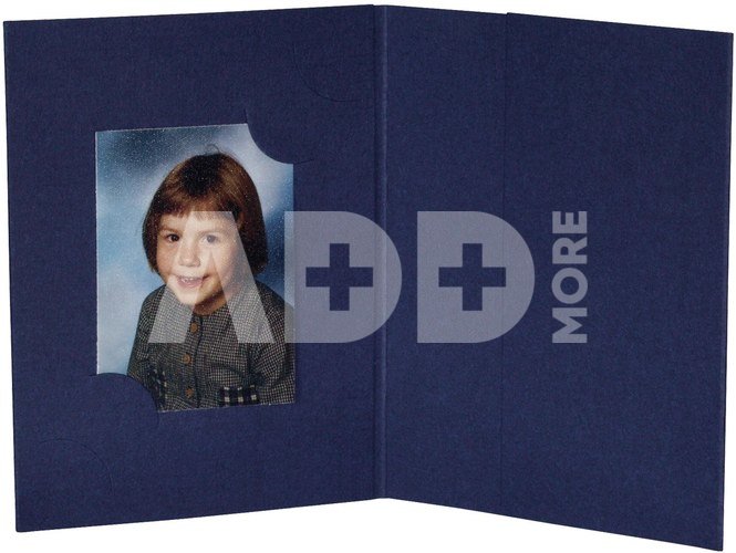 1x100 Daiber Folders , blue for passport pictures, 3 sizes