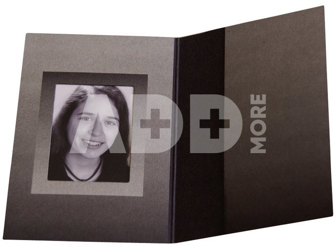 1x100 Daiber Folders Passport Photograph,black/silver 36x50 mm
