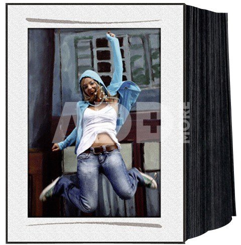 1x125 Daiber Passepartout 13x18 endless, linen, white