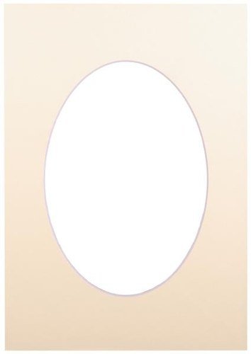 Passepartout 21x29.7, biscuit oval