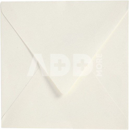 FOCUS ENVELOPE 160X160 RAW WHITE 120G 50 PCS