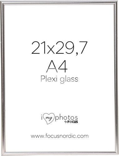 Focus Can-Can Aluminium Shiny Silver 21x29,7 (A4) Plexi