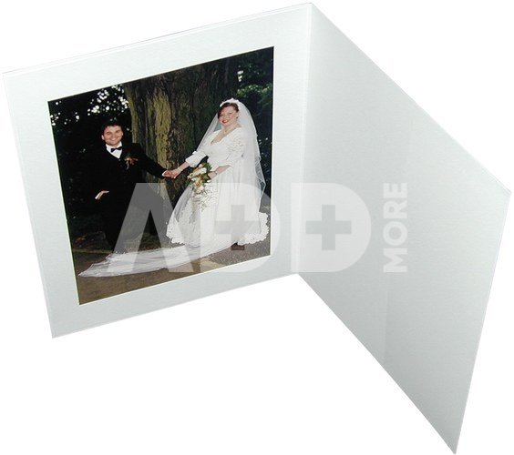 1x100 Daiber Portrait folders w. Passepartout 15x20 white matt